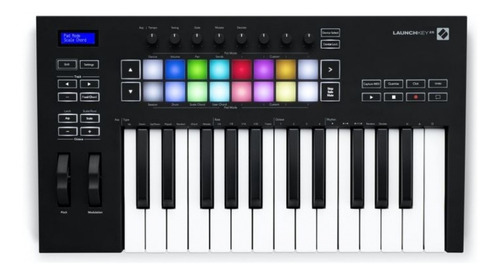 Controlador Midi Novation Launchkey 25 Mk3 25 Teclas Pads