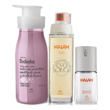 Natura Promo Kit Kaiak X3 Perfume + Hidratante + Desod Spray