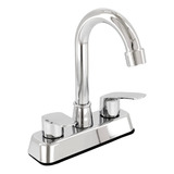 Llave Para Lavabo De Baño Moderno Cromada De 4 Pulgadas