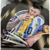 Posavaso Messi Argentina Campeon Del Mundo Seleccion X4 Un
