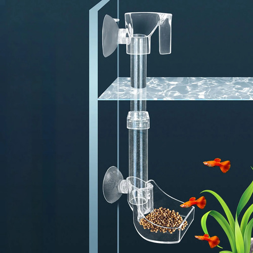Juego De Comederos Para Peces Home Courtyard Con Cepillo De