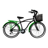 Bicicleta Playera Hombre Rin 26 18 Cambios Color Verde