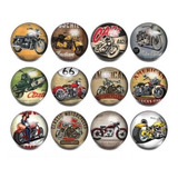 12 Botones Pulsera Collar Anillos Motos Harley Davidson