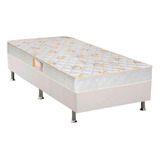 Cama Box Solteiro: Colchão Espuma Castor D28 Sleep Max+base