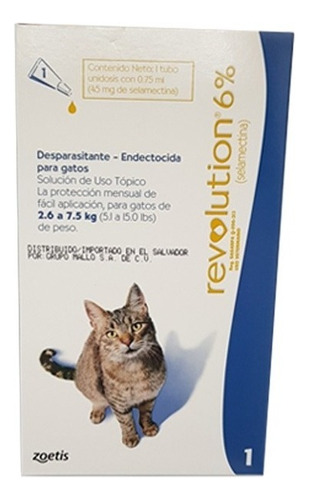 Revolution Desparasitante Gatos 2,6 - 7 Kg