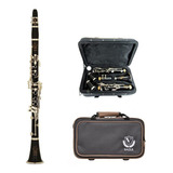 Clarinete Eagle Cl04n Sib 17 Chaves Estojo Luxo Clarineta