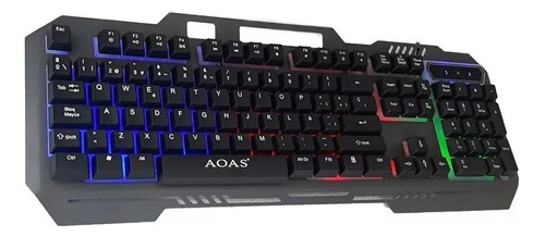 Teclado Mecánico Aoas M-888 Cable Usb Gamer Luces Rgb