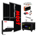 Kit Panel Solar Completo Bateria Litio 150a Panel Sharp T8l