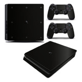 Skin Ps4 Slim Adesivo Película Playstation 4 Black Piano