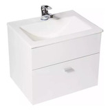 Vanitory Colgante 50cm Con Bacha Moderno Baño Mueble Hogar 