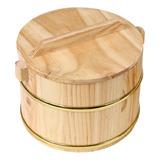 Cubo De Arroz Humeante De Madera, Cuenco De 16cmx16cmx11cm