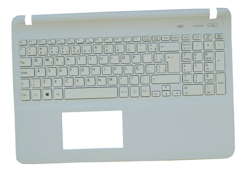 Carcaça Base Teclado Abnt Sony Svf152c29l Svf152c29x Branco