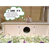 Dozzopet Multi Chamber Hamster Hideout,natural Small Animal