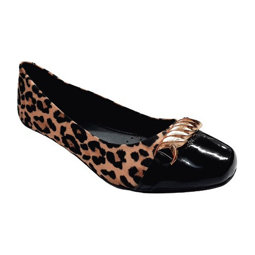 Sapatilha Animal Print Conforto Antiderrapante Feminino