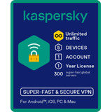 Kaspersky Secure Connection - 05 Dispositivos 1 Ano