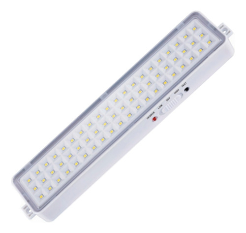 Luz De Emergencia Recargable Led 60 Leds Slim Bateria Litio