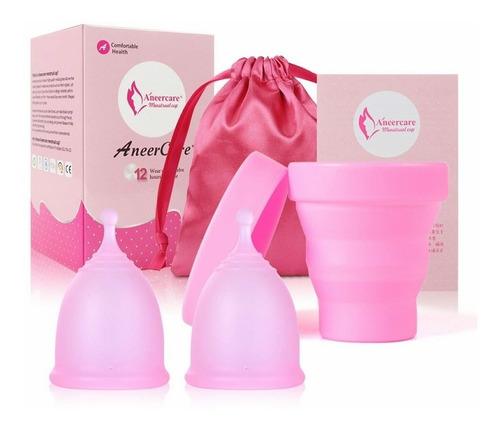 2 Copas Menstruales Cup + 1 Vasos Esterilizadores