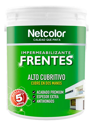 Pintura Exterior Frentes Netcolor Colores 20lts | Giannoni