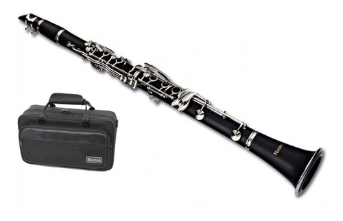 Clarinete Nuova Sib 17 Chaves Niquelada Abs Ncl3n Com Estojo