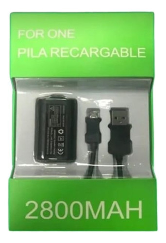 Pila Recarga Y Cable 2.7m Para Control  Xbox One Y Modelo S