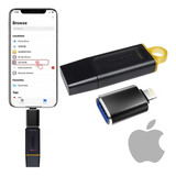 Pendrive Para Celular iPhone Kingston 128gb Adaptador Otg