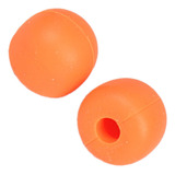 F 2 Piezas De Puntas De Percusión De Práctica Naranja