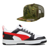 Combo Tenis Puma Caven 2.0 Y Gorra Yupoong 6006mc Originales