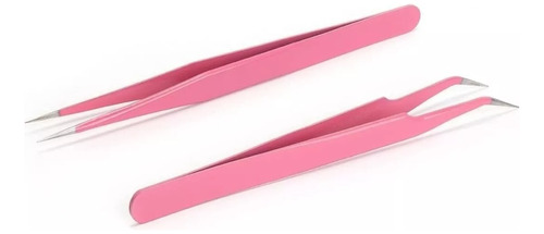 Pinzas Rosa Para Extensiones D Pestañas Postizas Mink