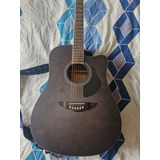 Guitarra Electroacústica, Cuerdas De Acero Gsw Modelo D13-bk