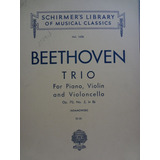 Partitura Piano Violino Violoncello Trio Op 70 N 2 Beethoven