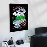 Quadro Decorativo Nintendo Game Boy Classic Mdf 27x20cm