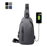 Mariconera Pechera De Calidad Con Usb , Mochila Cruzada