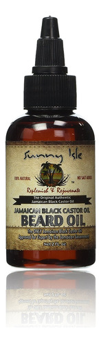 Sunny Isle Jamaican Aceite De Barba De Ricino Negro, 2 Onzas