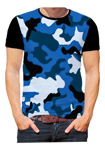 Camisa Camiseta Camuflagem Camuflado Exército Estampa Hd 02