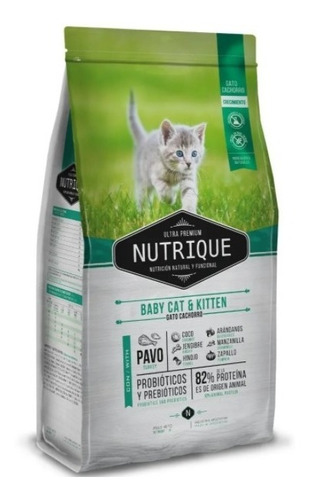 Nutrique Baby Cat & Kitten X 7,5 Kg Gatitos Carne Pavo