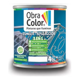 Esmalte Sintético Negro Obra Color X 4 Litros