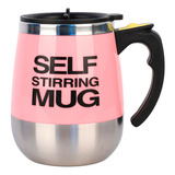 Caneca Copo Mixer Elétrica Self Stirring Mug Cili Cor Rosa