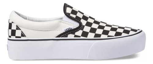 Tênis Vans Slip-on Plataforma Checkerboard Black White