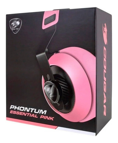 Audifono Gamer Pink Pc Ps4 Cougar Phontum Essential Pink