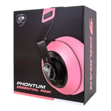 Audifono Gamer Pink Pc Ps4 Cougar Phontum Essential Pink