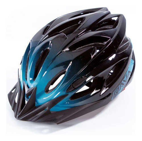 Capacete Rava Space Iii M (54-58 Cm) Preto/turquesa