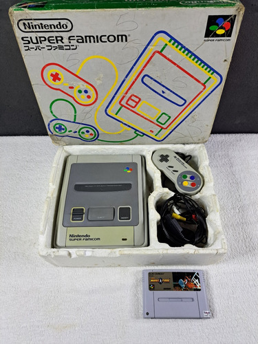 Nintendo Super Famicom Na Caixa Com Isopor. Funcionando 100%. Faço 610. Black Friday - Super Nintendo Japonês. Snes