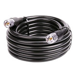 15 Metros Cable Coaxial Rg8 Conectores Macho Pl259 50 Ohm