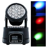 Moving Head Wash 18 Leds Rgbw Iluminação 100w Dmx Dj Evento