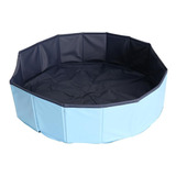 Mascota Perro Gato Piscina De Baño Azul Claro 80x20cm