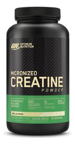 Suplemento En Polvo Optimum Nutrition  Powder Micronized Creatine Creatina Monohidratada En Pote De 300ml 120 Un