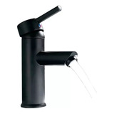 Llave Grifo Lavamanos Monomando Negro Mate Clasica  304-65