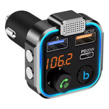 Transmisor Bluetooth Fm De Auto Manos Libres Cargador 2 Usb