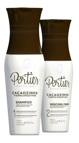 Kit Portier Cacaozinha Escova Progressiva 2x250ml