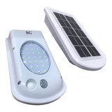 Lampara Solar Exterior Con Panel Luz Led Recargable